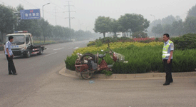 八旬老人慘死貨車輪下